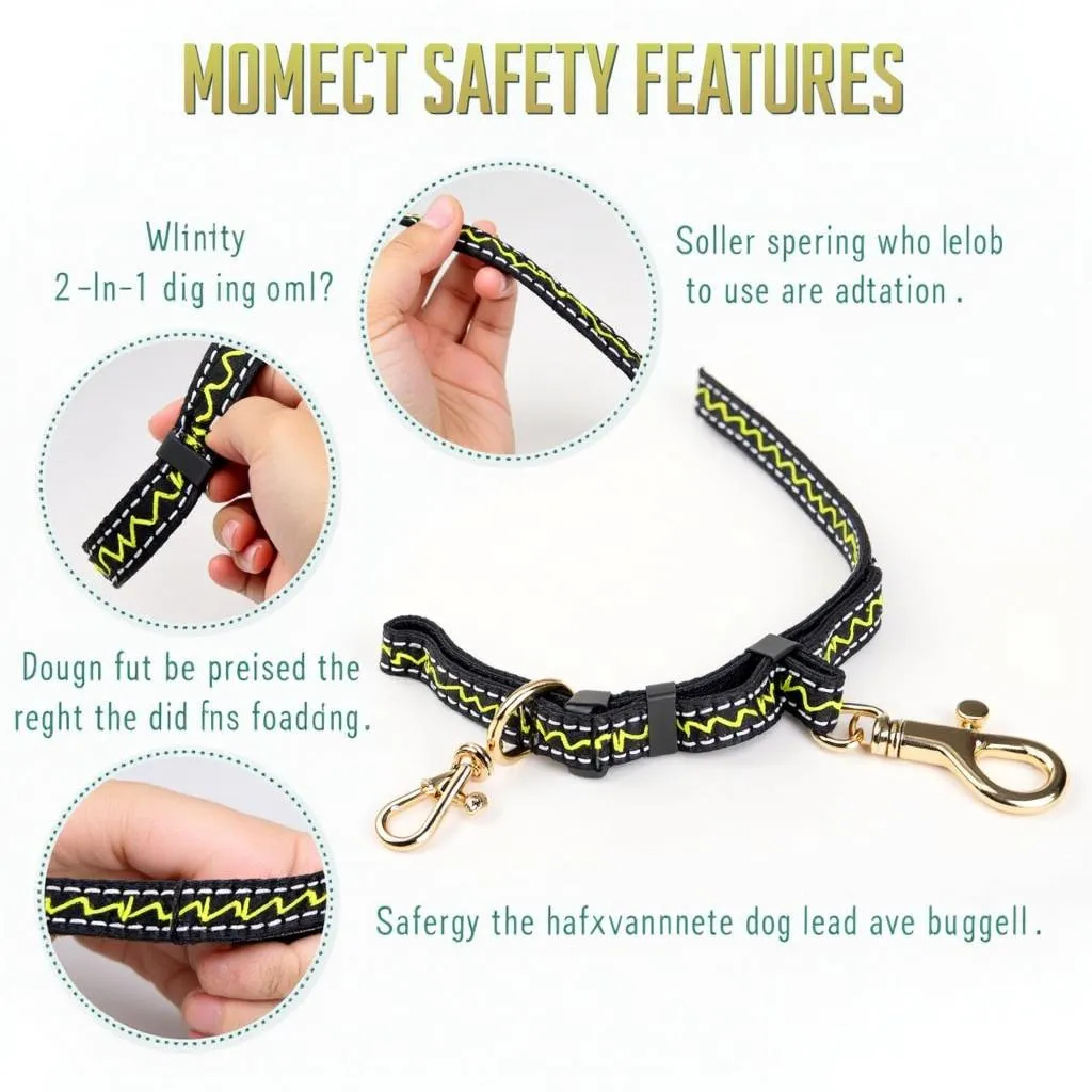 2 in 1 Dog Collar with Secure Leash Attachment