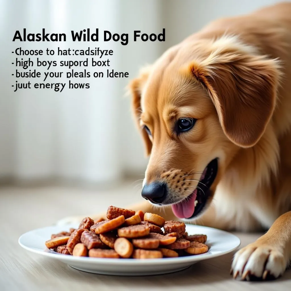 Alaskan wild dog food for active dogs