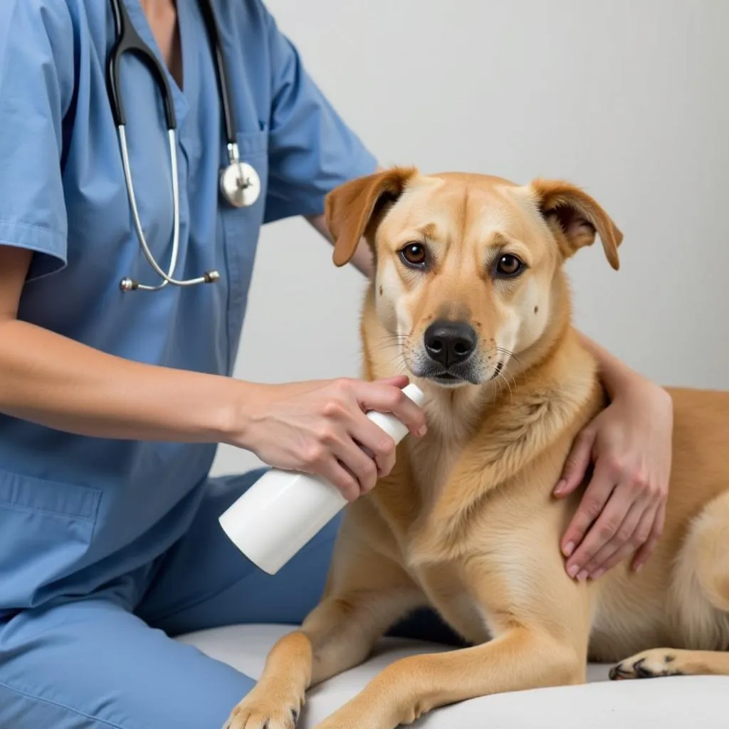 Antiseptic Spray for Dog Wounds: A Close-Up View