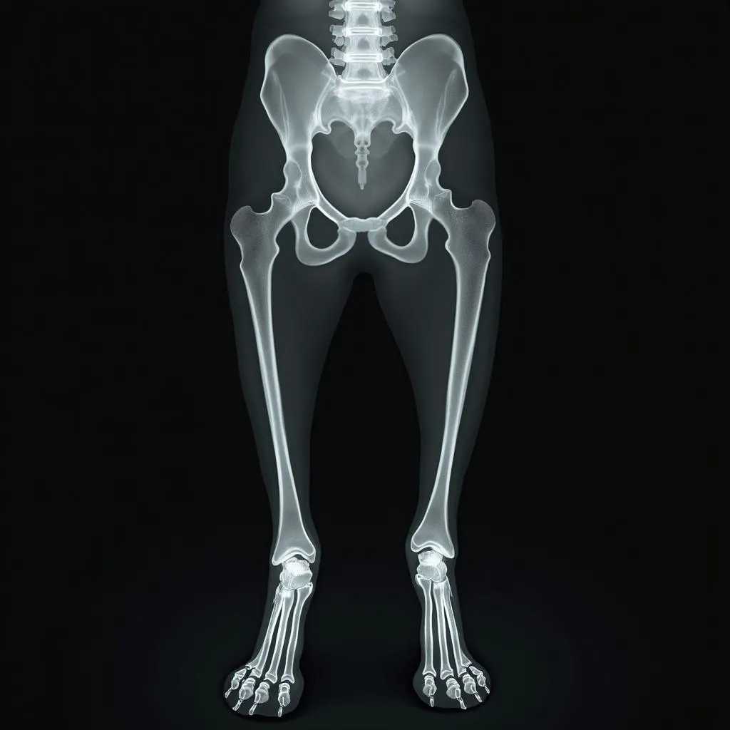 Dog back leg anatomy x-ray