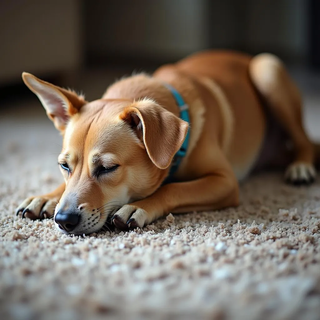 Mother Dog Suffering From Back to Back Breeding