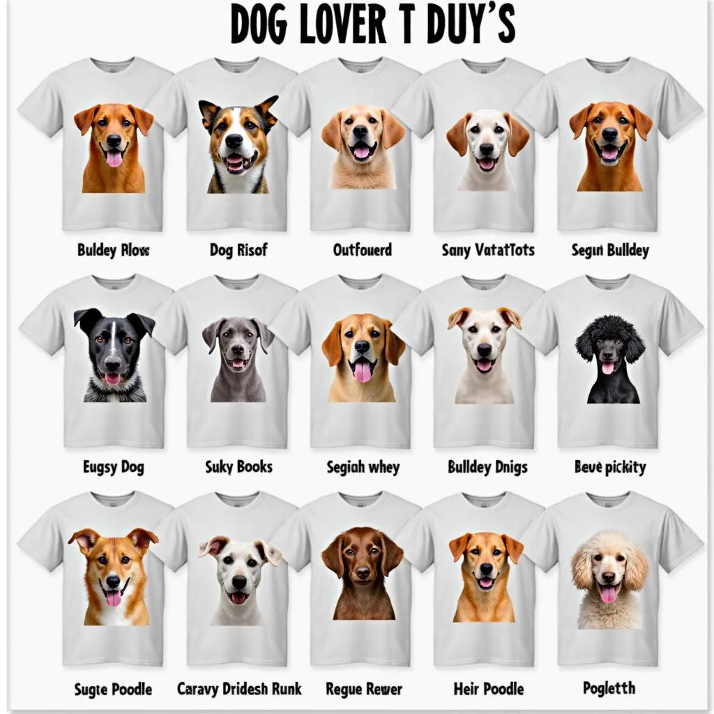 Dog Lover T-Shirts Featuring Popular Breeds