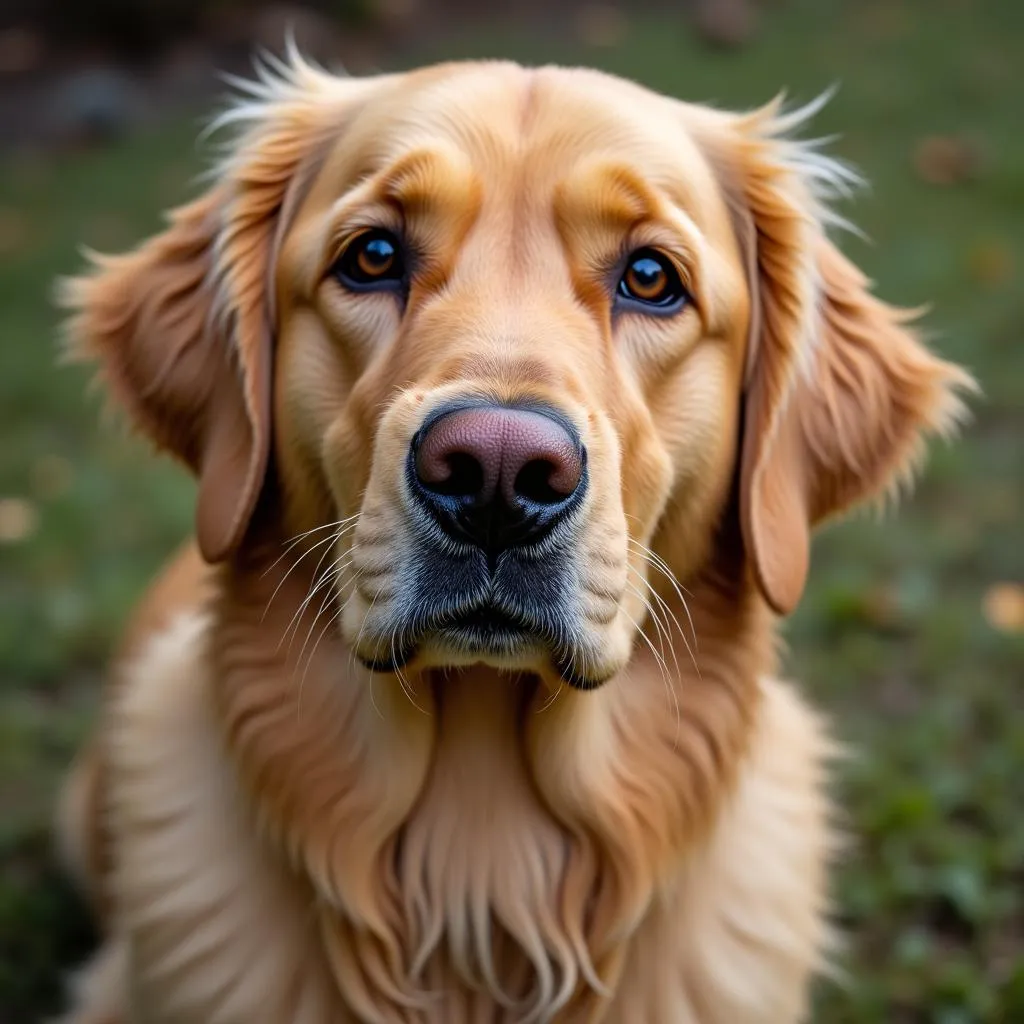 Chessie Moore, a Golden Retriever, is a beloved symbol of loyalty and bravery