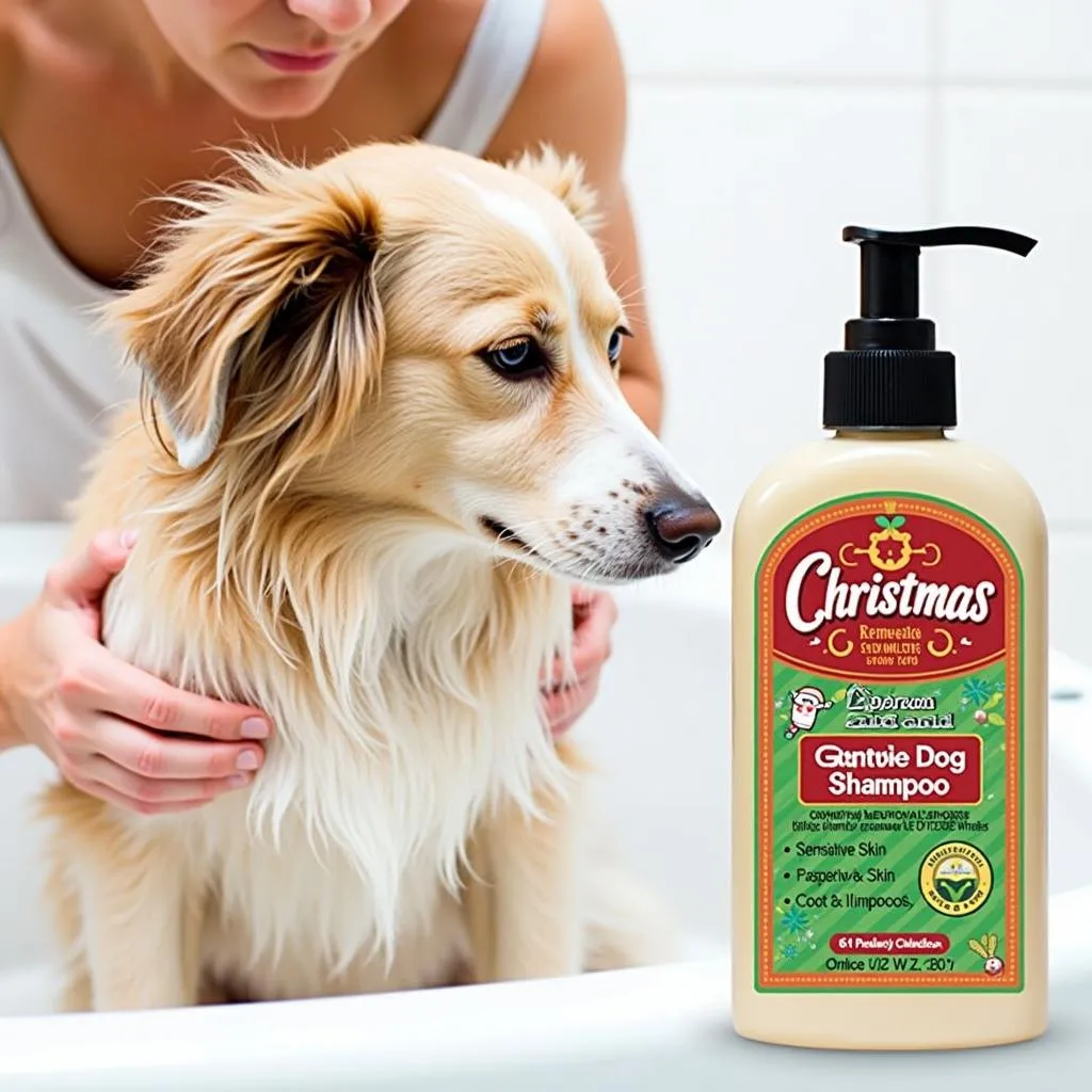 Christmas Dog Shampoo for Sensitive Skin: A Gentle Wash for Your Pup's Festive Fur