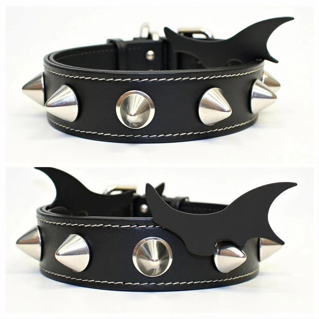 Leather Bat Wing Collar for Dogs