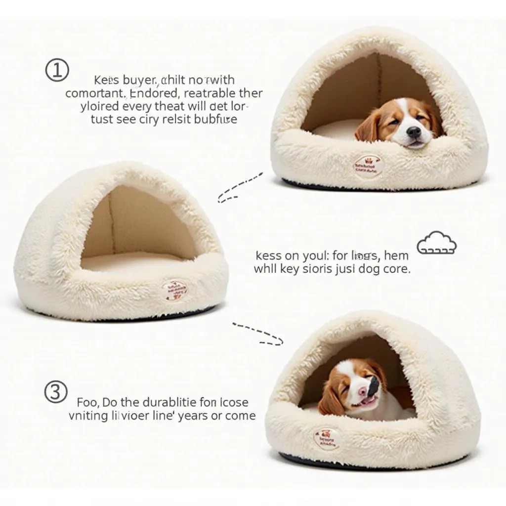 Classic Dog Bed for Snuggling