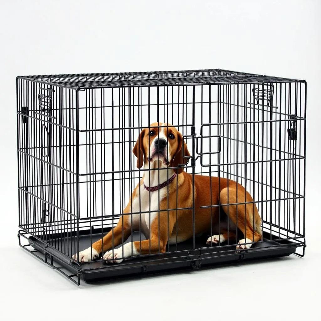 Collapsible Dog Cage XL for Extra-Large Breeds