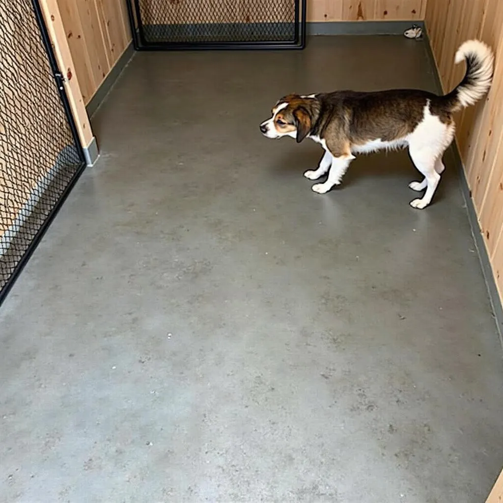 Concrete flooring for dog kennels: durable and easy to clean