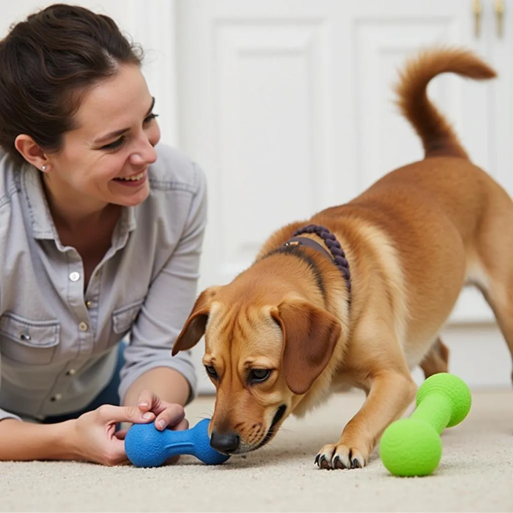 Bonding with your dog through Cuddles Dog Toy