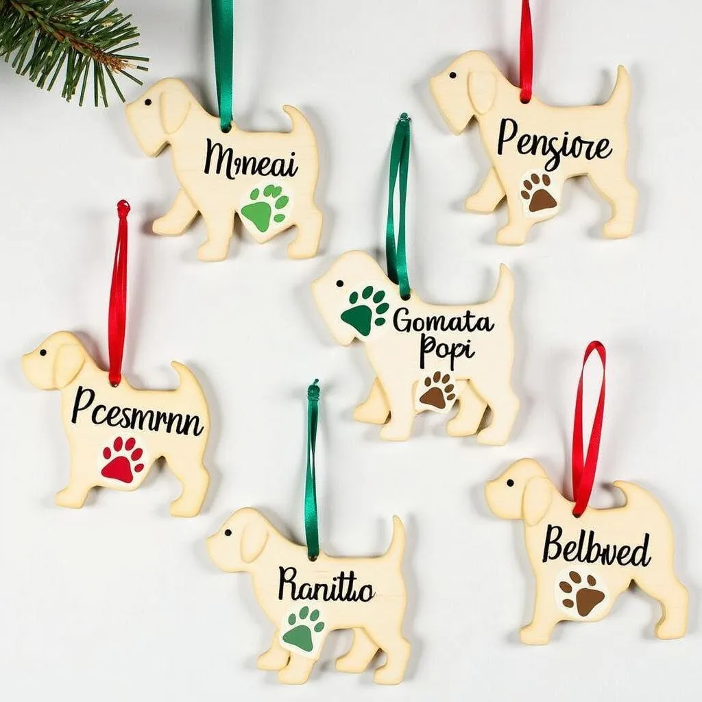 Custom Christmas dog ornaments: personalized gifts for pet lovers