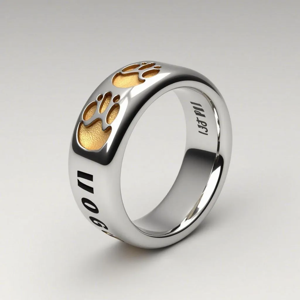 Customized Dog Nose Print Ring: A Unique and Sentimental Memorial