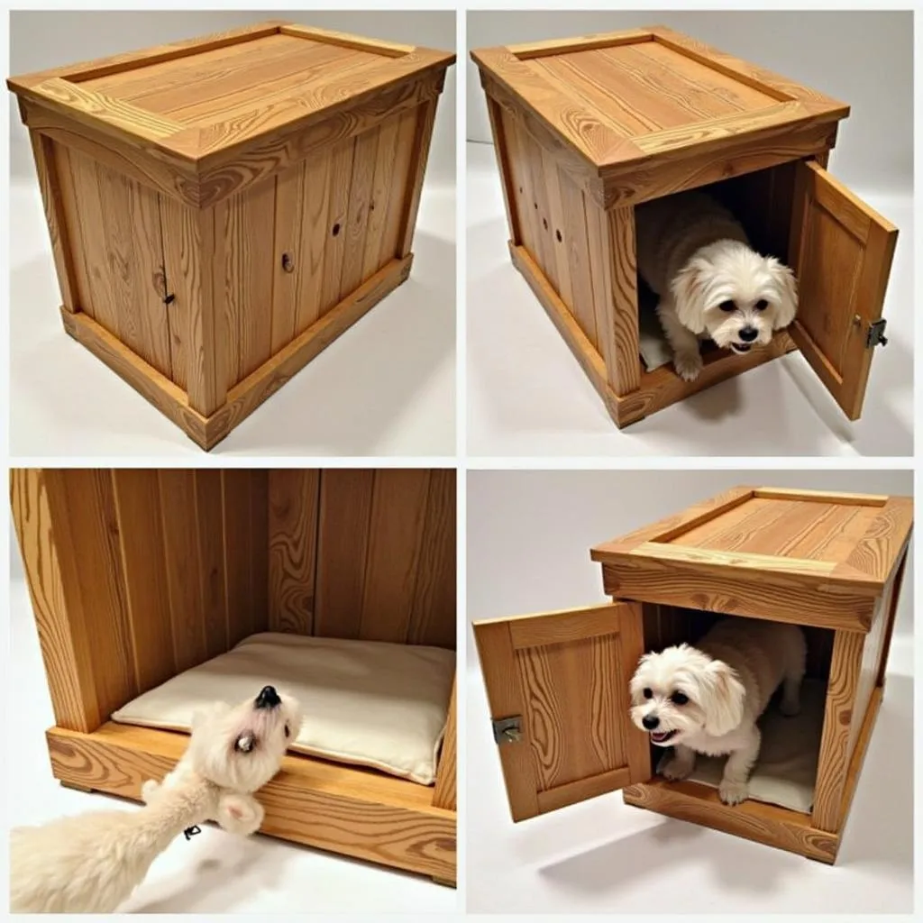 Custom Wood Dog Crates for Small Breeds