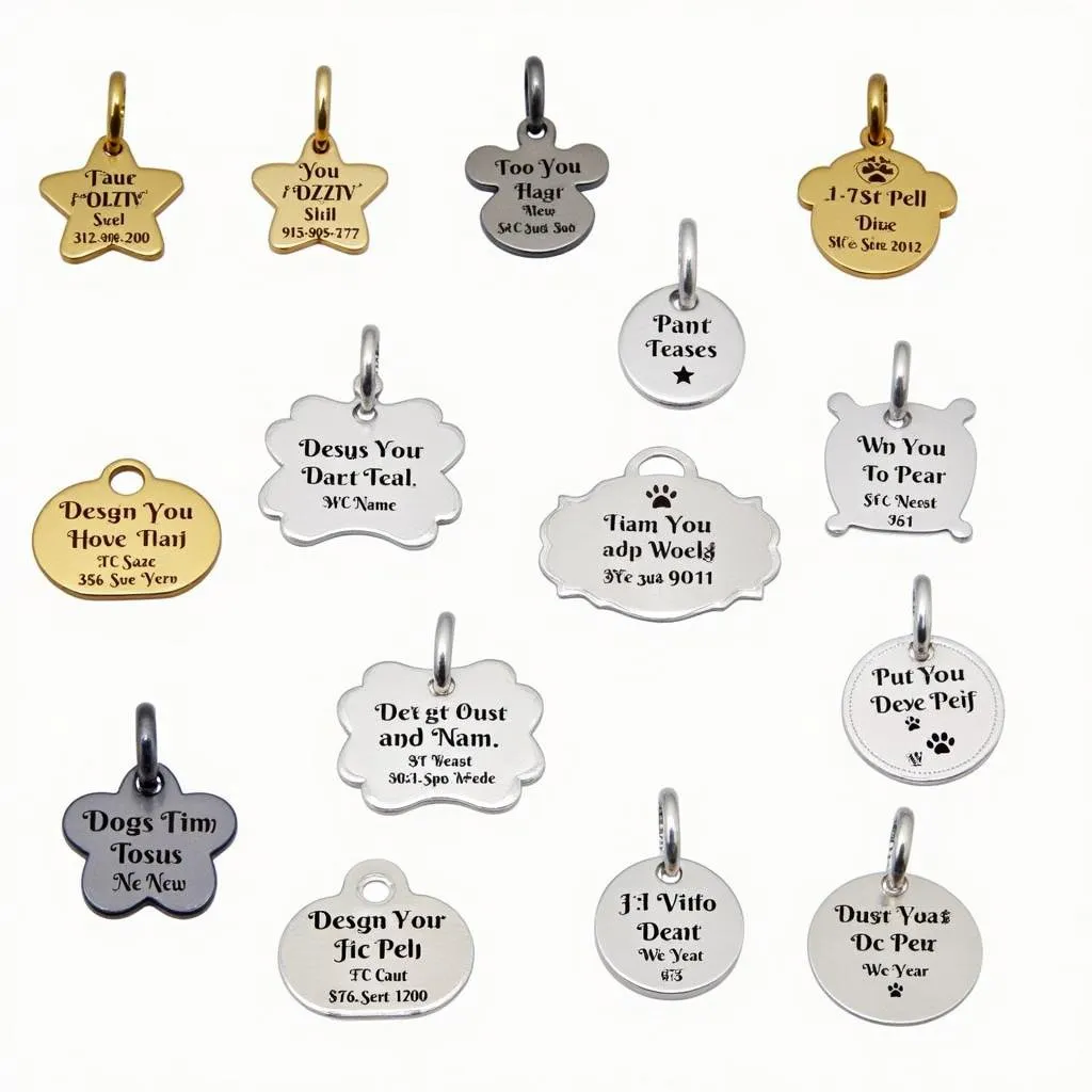 Different Styles of Personalized Dog Tags for Dogs