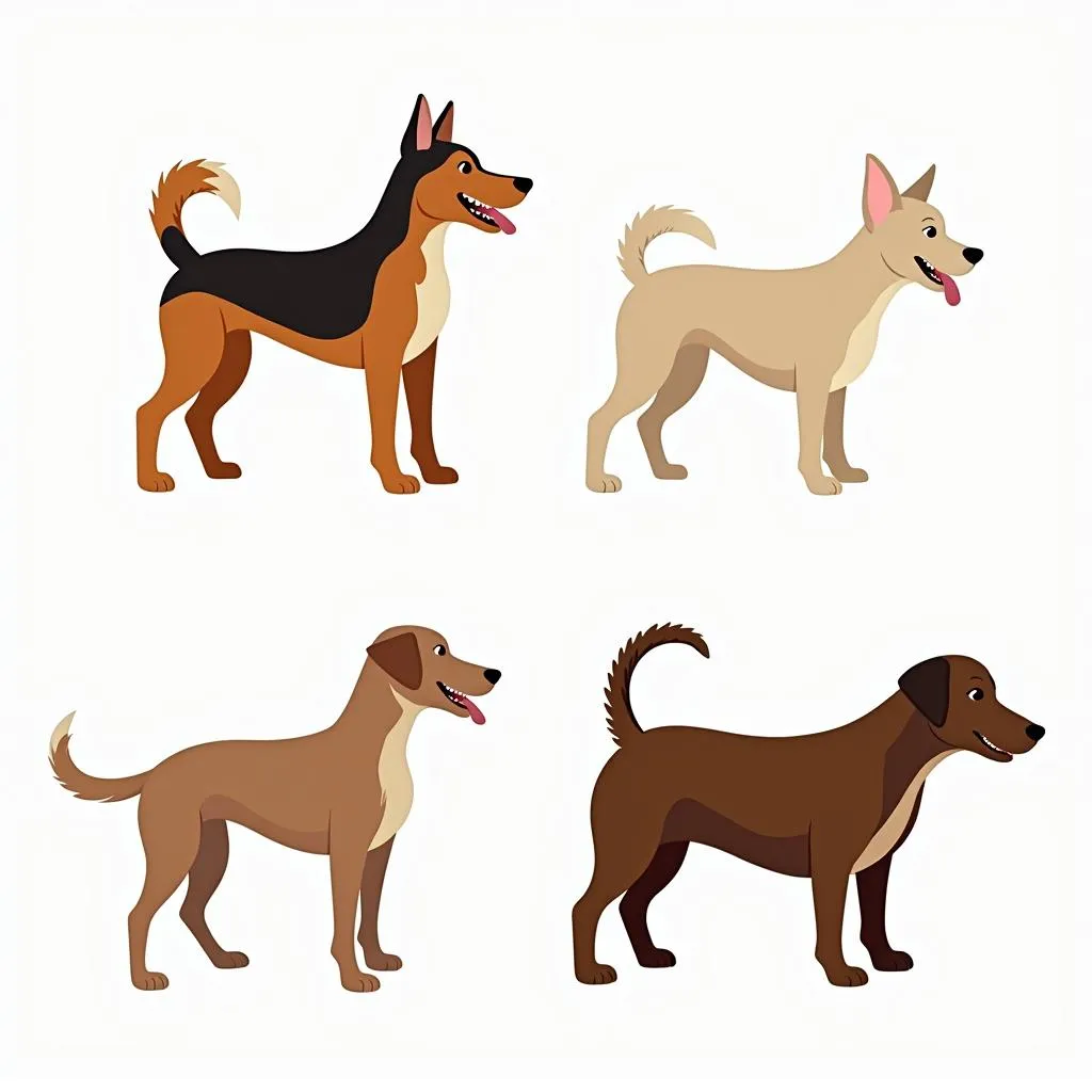 Dog breeds with docked tails and zigzag tail