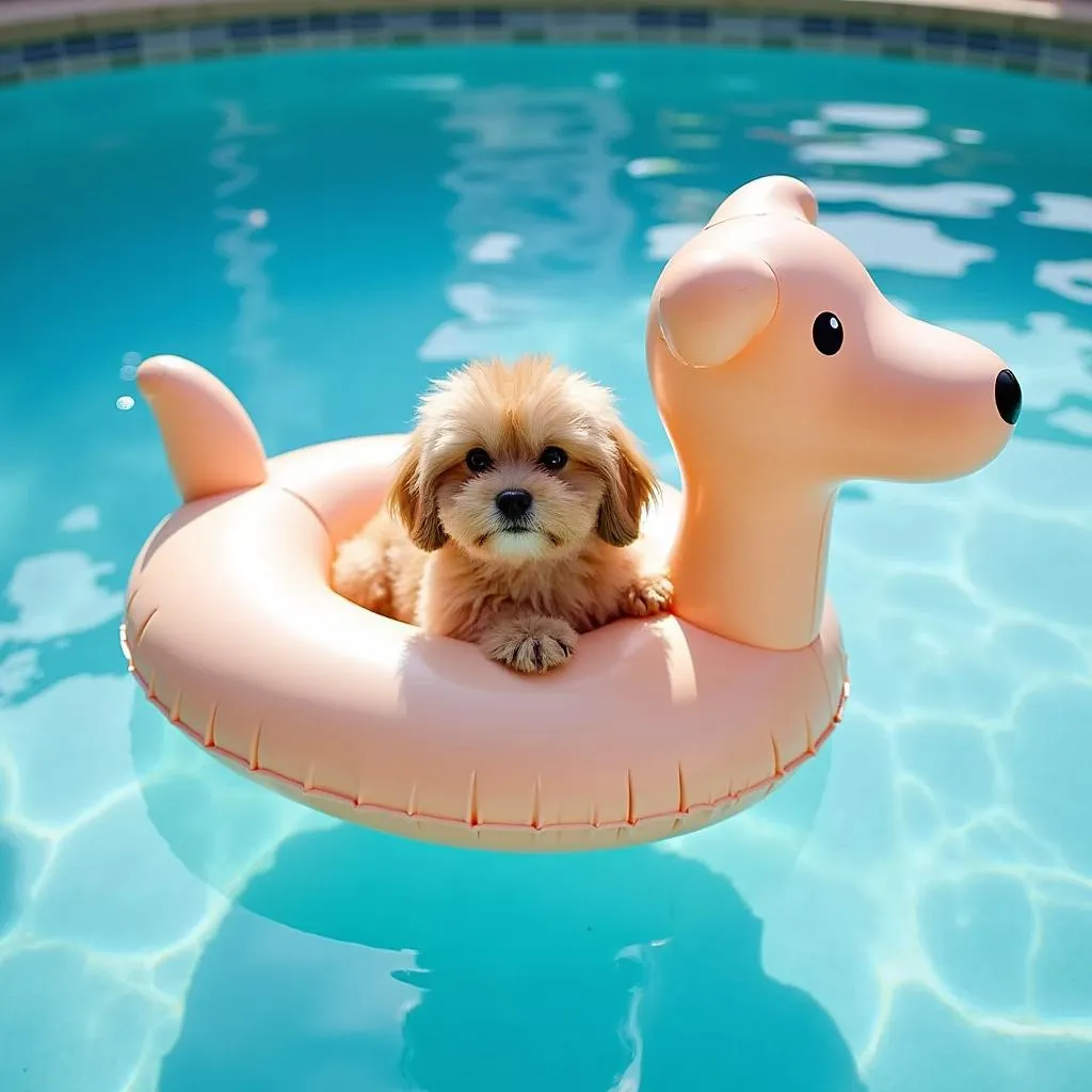 Small Dog Balloon Pool Float for Puppies