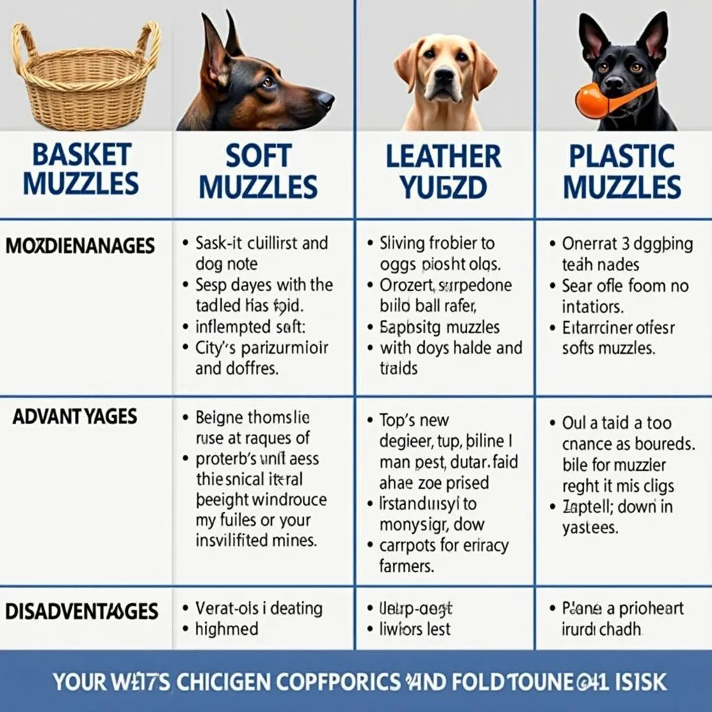 Types of Dog Bane Muzzles