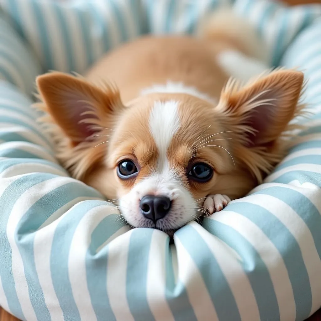 Soft and Stylish Dog Bed Woven for Small Breeds