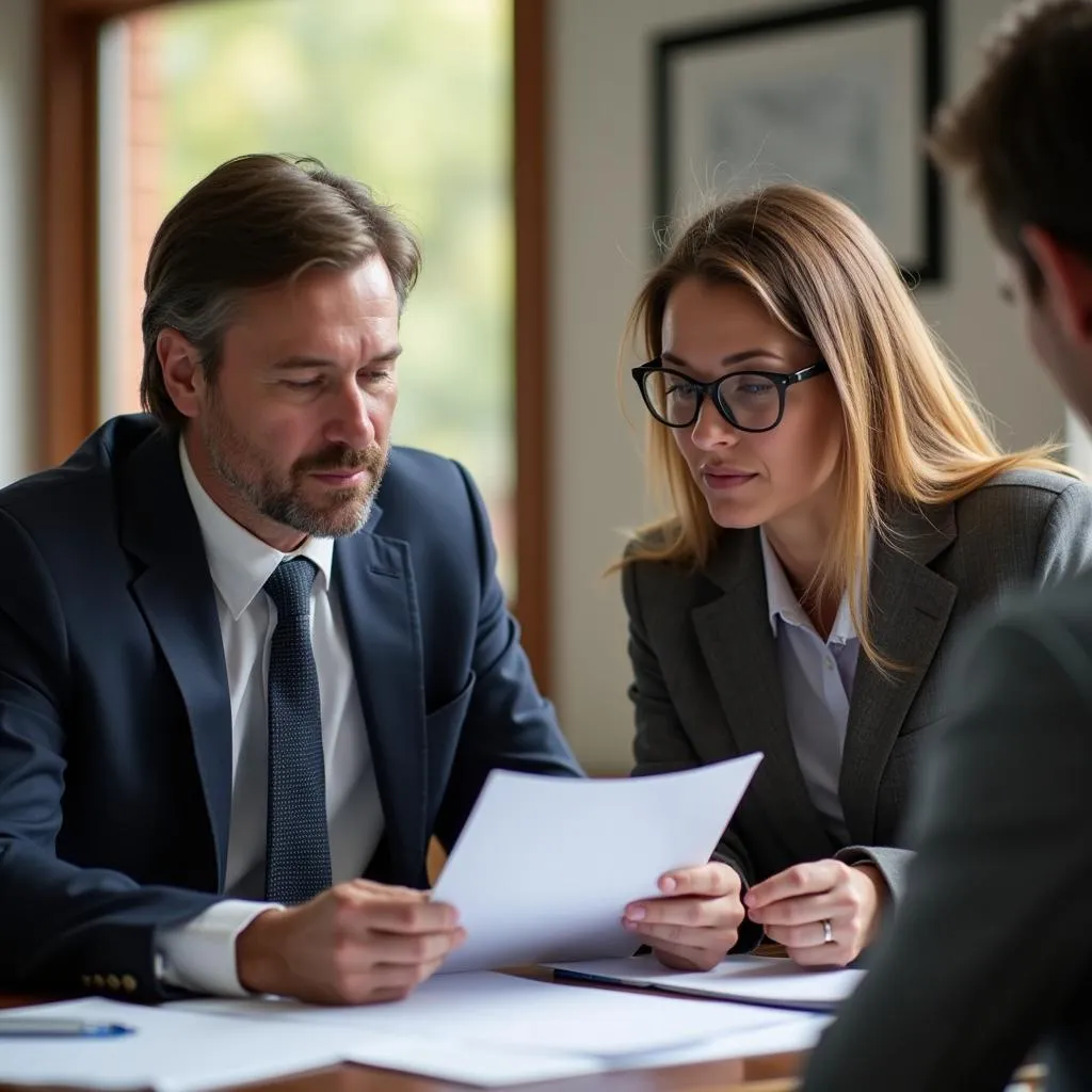 Oregon dog bite attorney consulting with a client