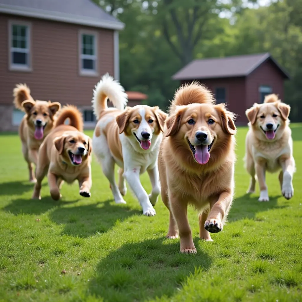 Dog Boarding in Duluth MN: Happy Dogs Enjoying Playtime