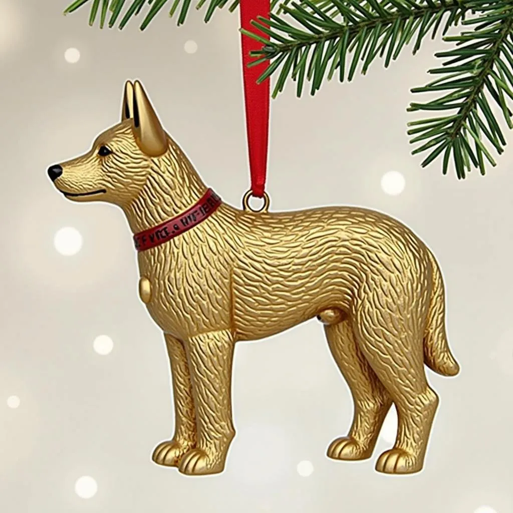 Dog breed specific Christmas ornaments