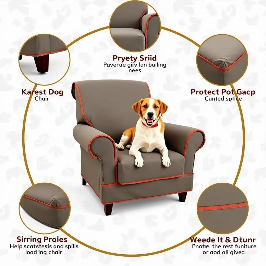 Dog covers for chairs protect furniture from scratches and spills