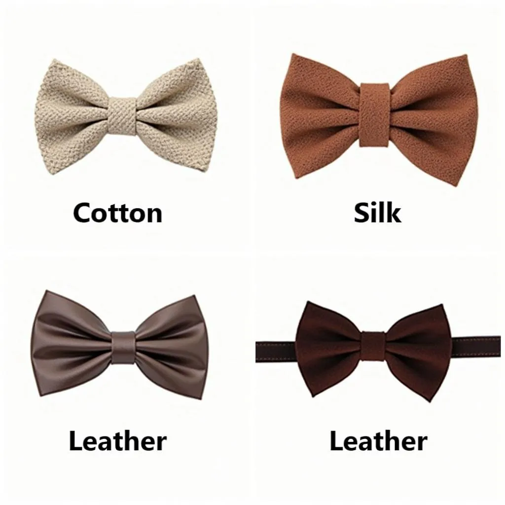 Dog Collar Bow Tie Materials