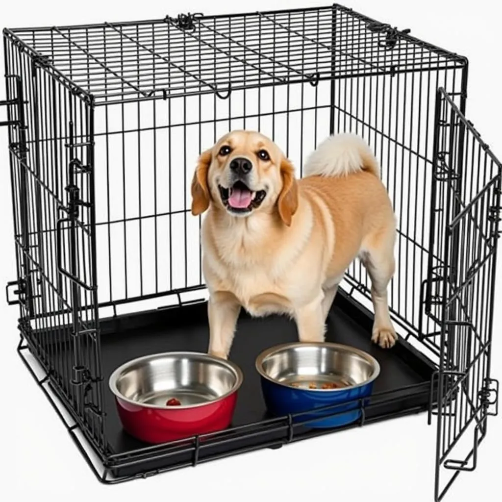 Durable Dog Crate Bowls for Easy Feeding