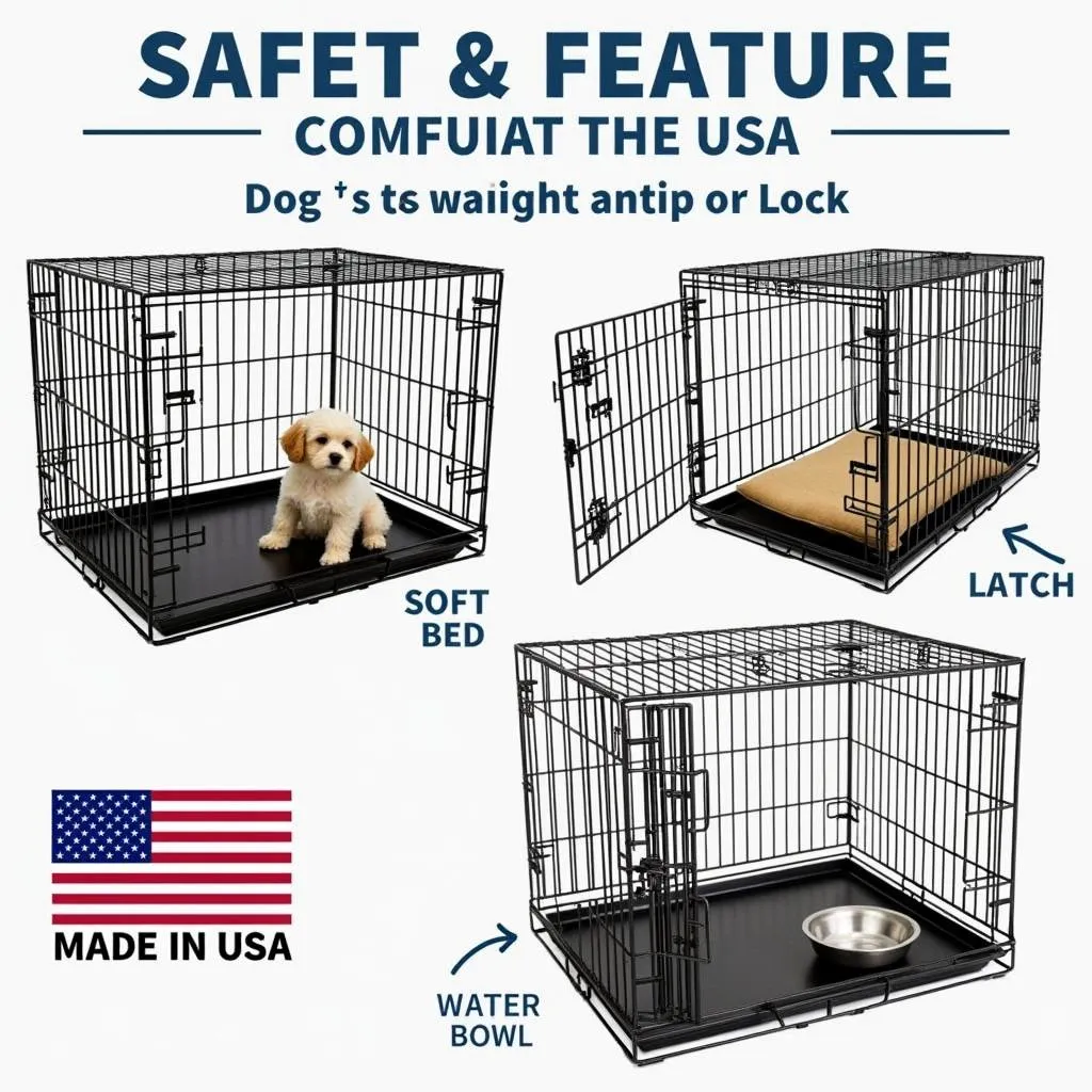 Dog Crate Comfort Features - Made in USA