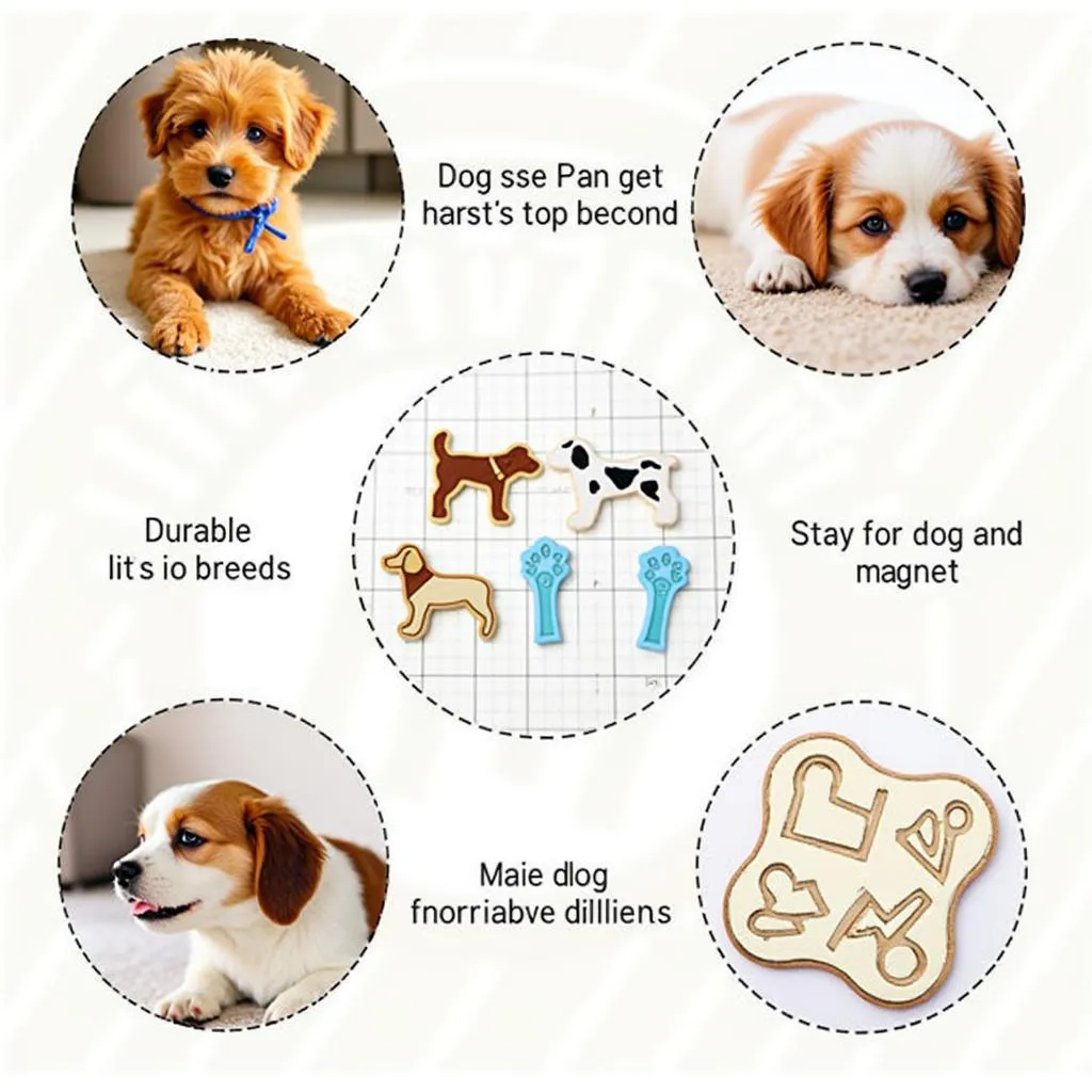 Dog-friendly fridge magnets for playful pups