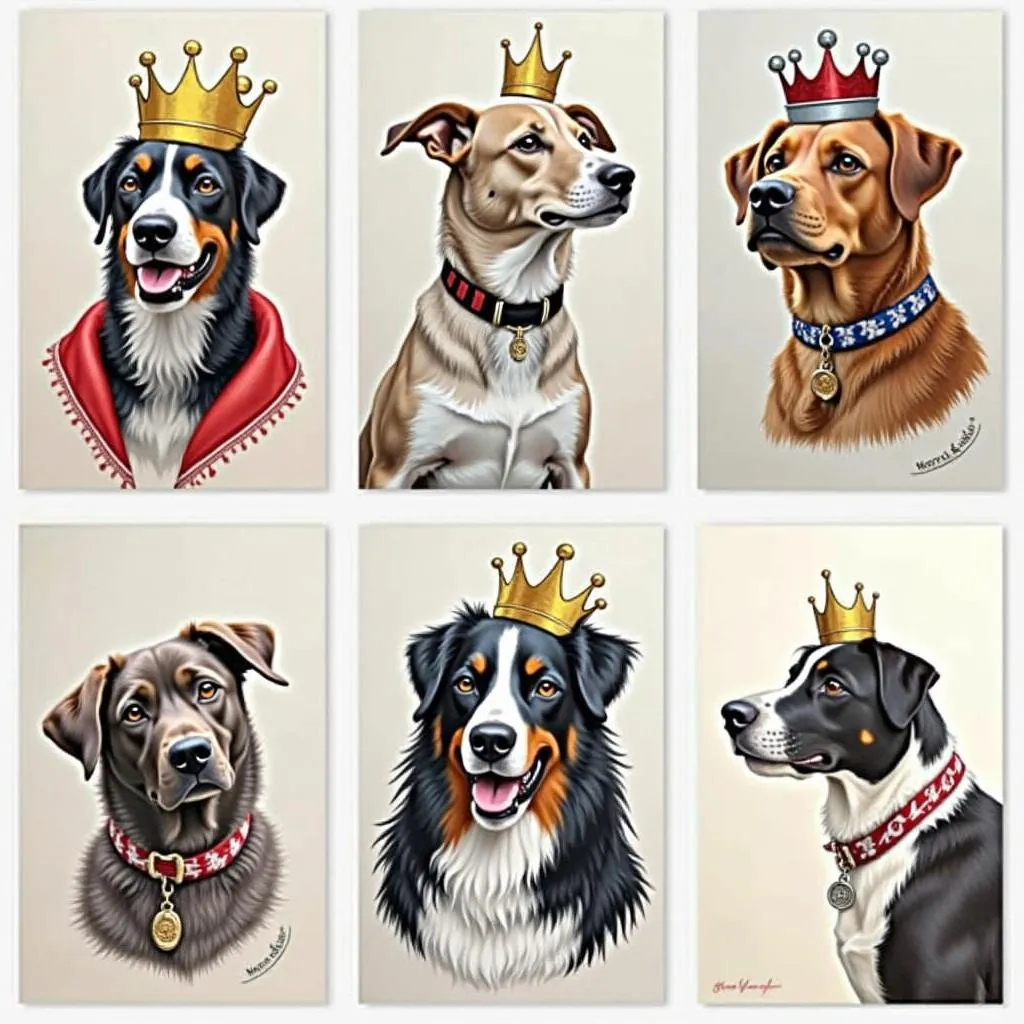 Dog King Portraits on Etsy