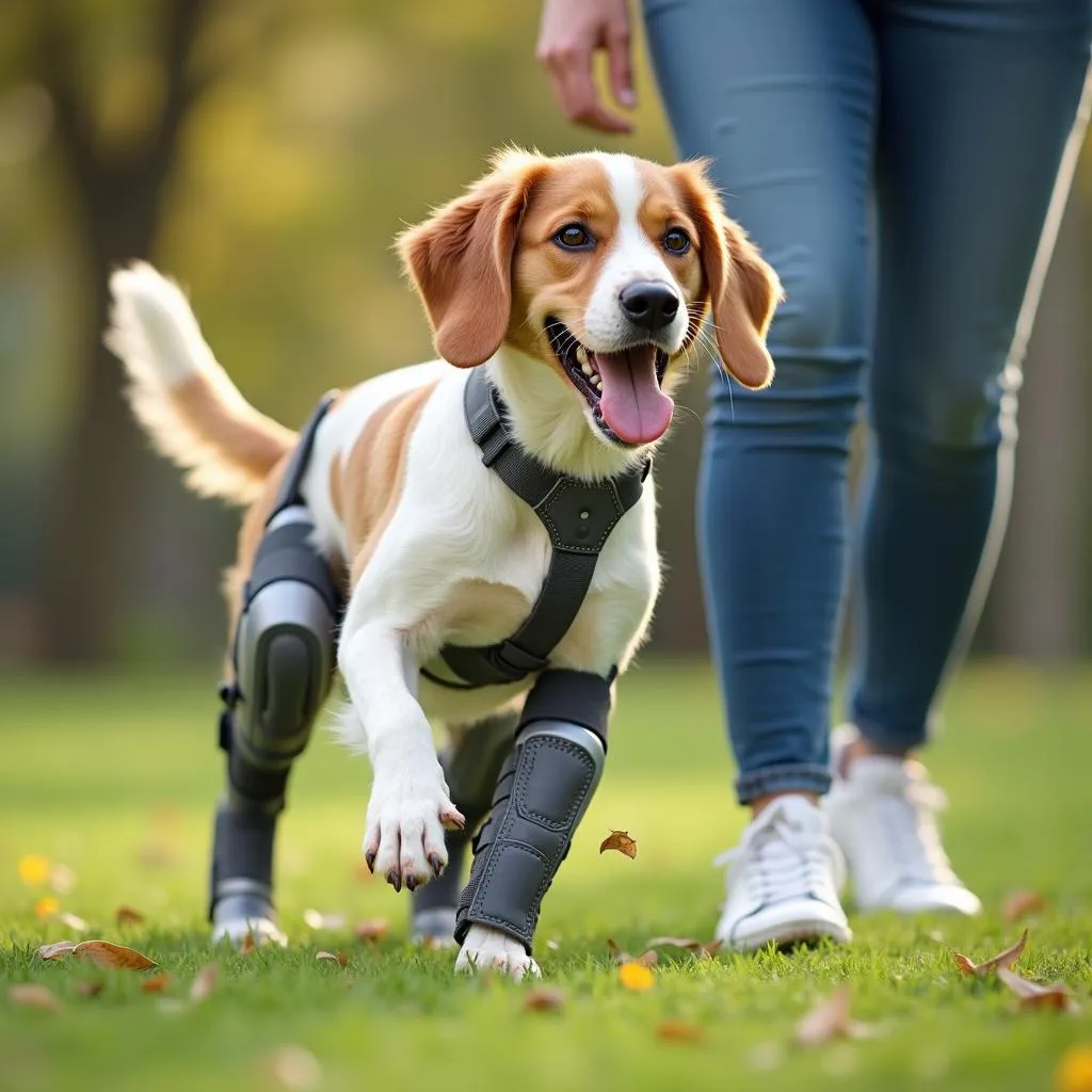 Dog Knee Support Brace for Recovery from Knee Injury