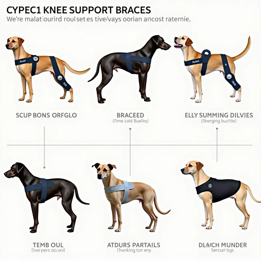 Different Types of Dog Knee Support Braces