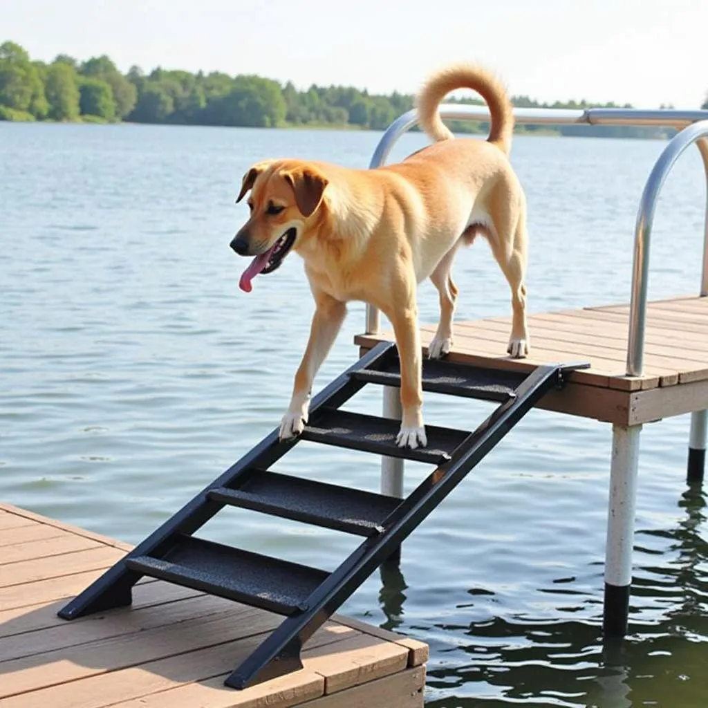 Dog ladders for docks providing safety and convenience for dogs