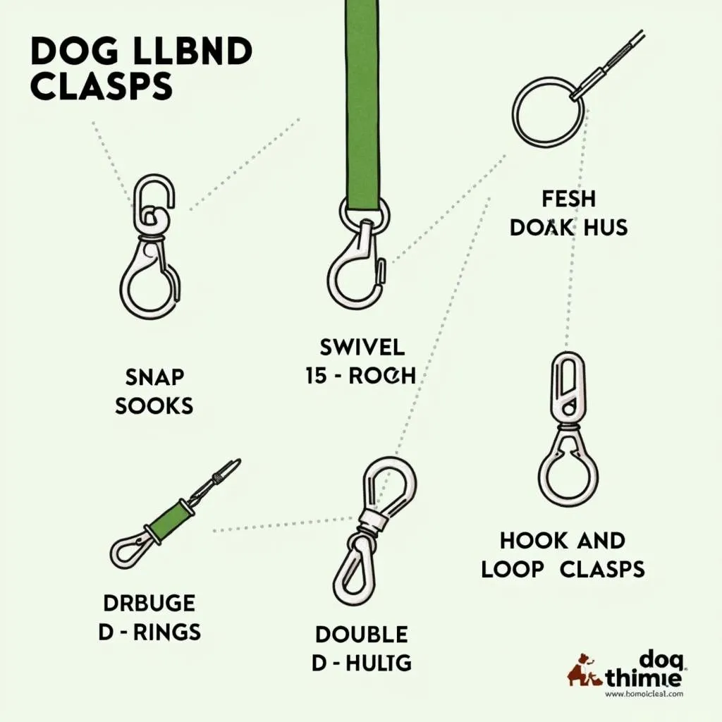 Various Types of Dog Leash Clasps