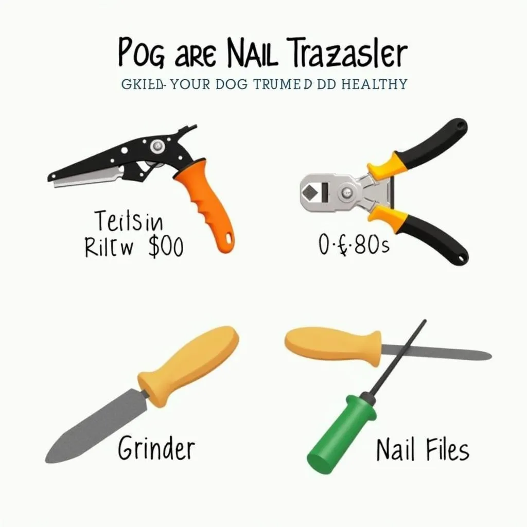 Dog nail trimming tools