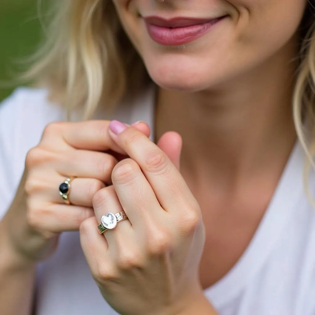 Dog Nose Print Ring Worn: A Touching Reminder of Your Beloved Companion