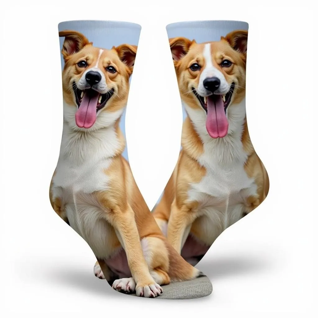 dog photo socks as a unique and personalized gift idea for dog owners