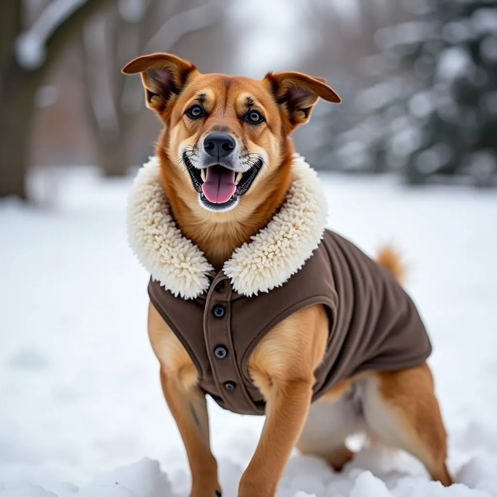 dog-sherpa-coat-warmth-comfort-description