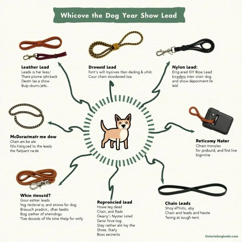 Different types of dog show leads: Enhancing control and style