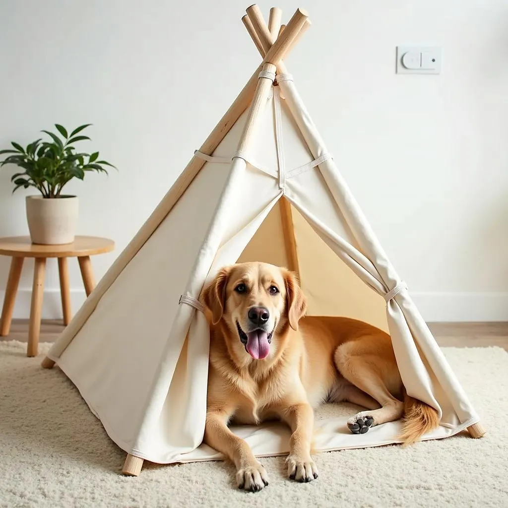 Large Breed Dog Teepee Design: Durable and Spacious