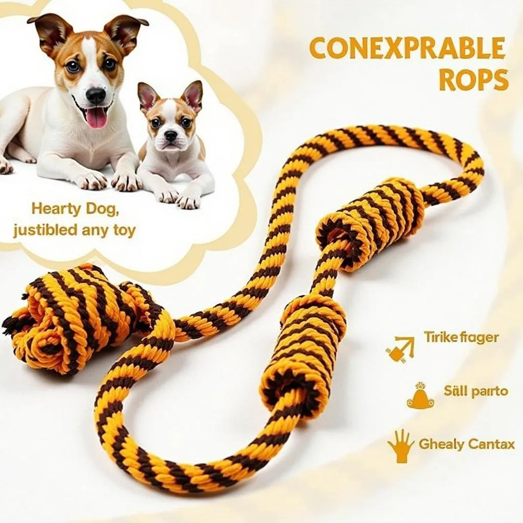 Dog Tiger Rope Toy