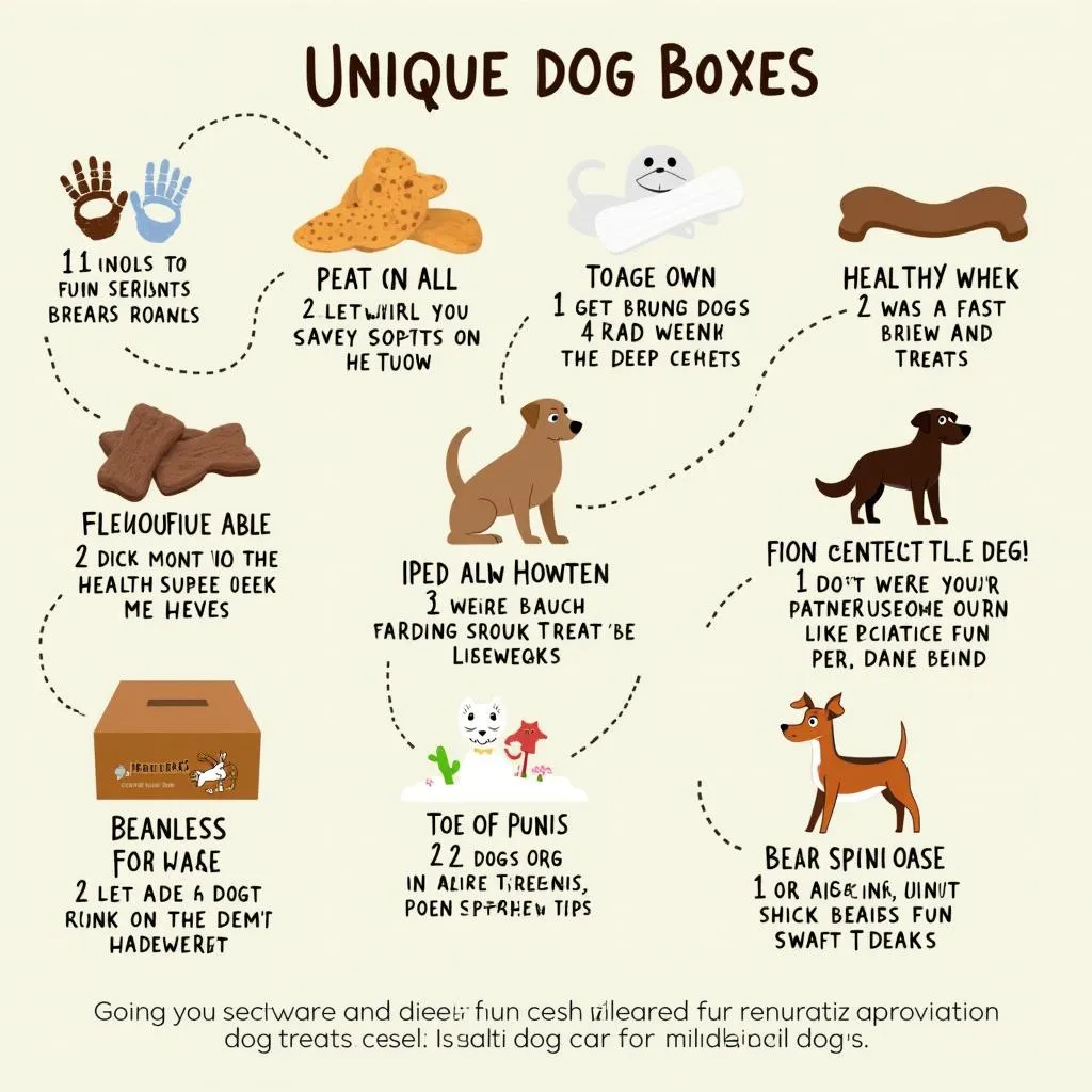 Unique dog boxes feature a variety of delicious and healthy treats for your furry friend