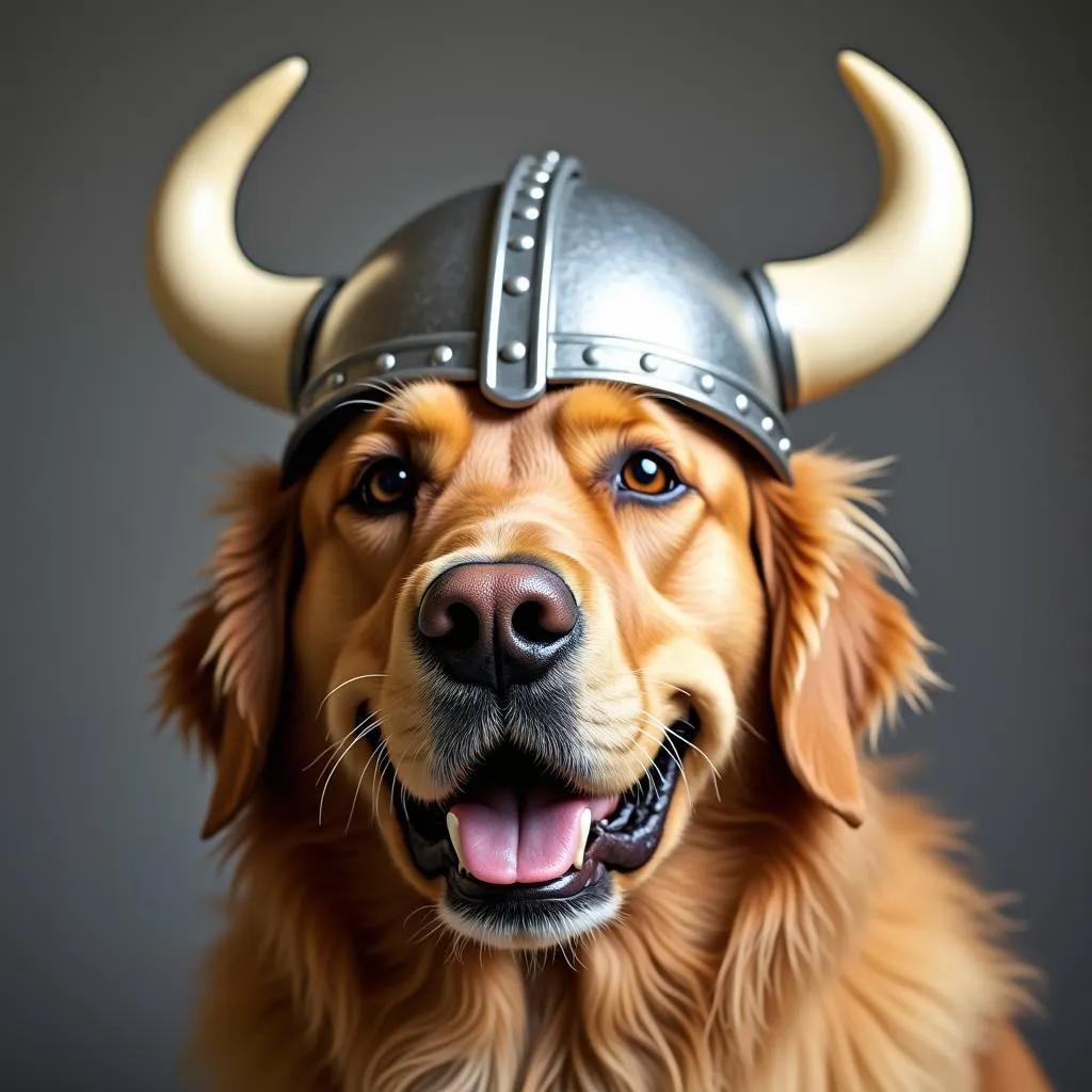 Dog Viking Helmet for Large Breed Dogs