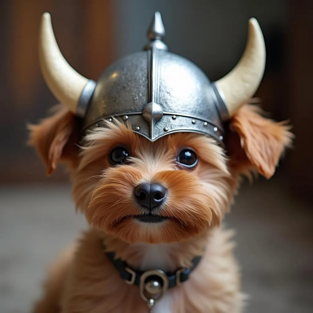 Dog Viking Helmet for Small Breed Dogs