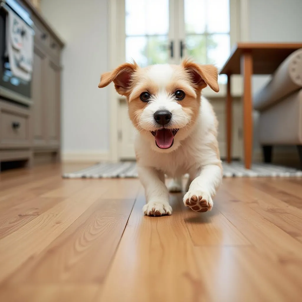 Engineered hardwood flooring for dogs