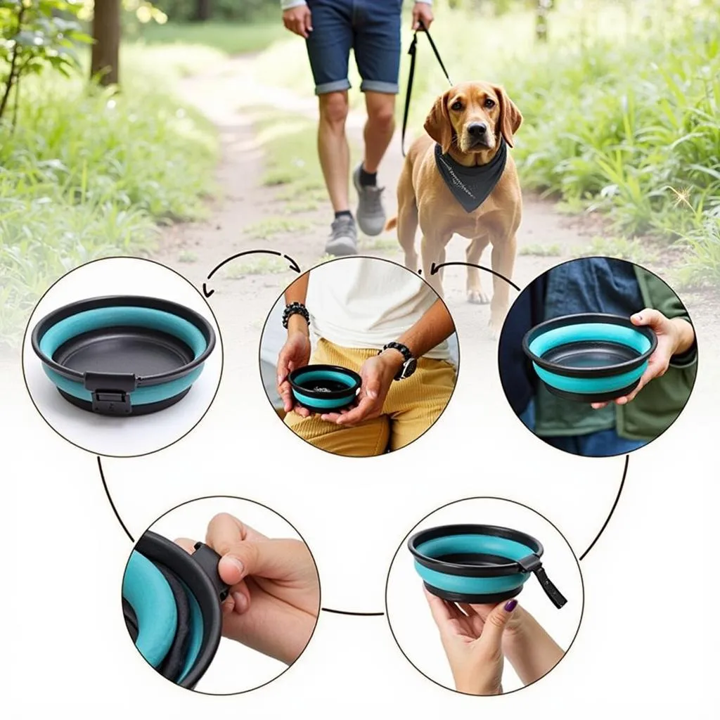 Foldable Dog Bowl for Traveling with Your Pet