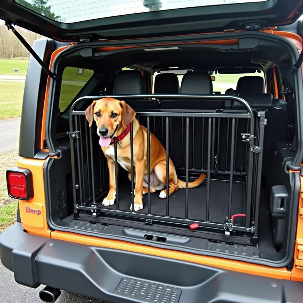 Folding Dog Barriers for Jeep Wrangler