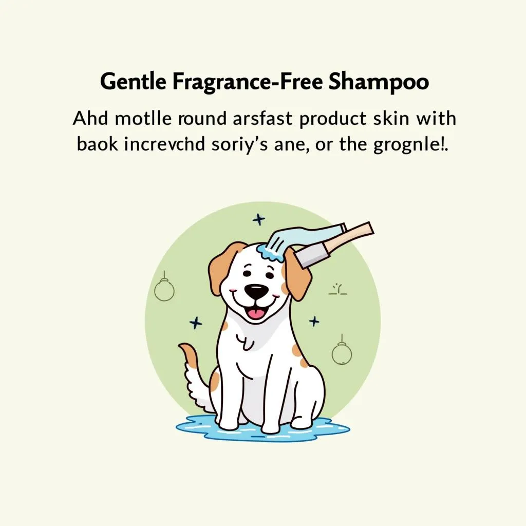 A dog enjoying a bath with fragrance-free shampoo