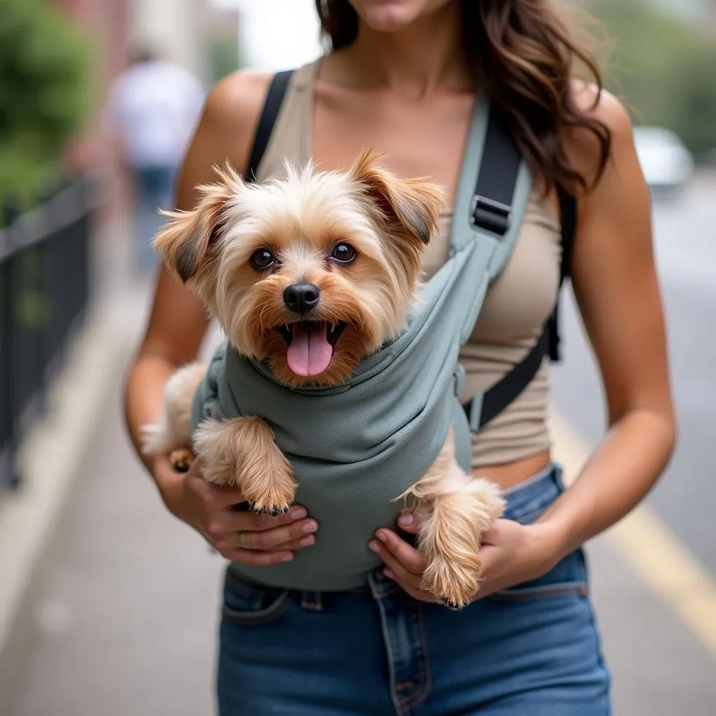 Dog Sling Carrier Front Position