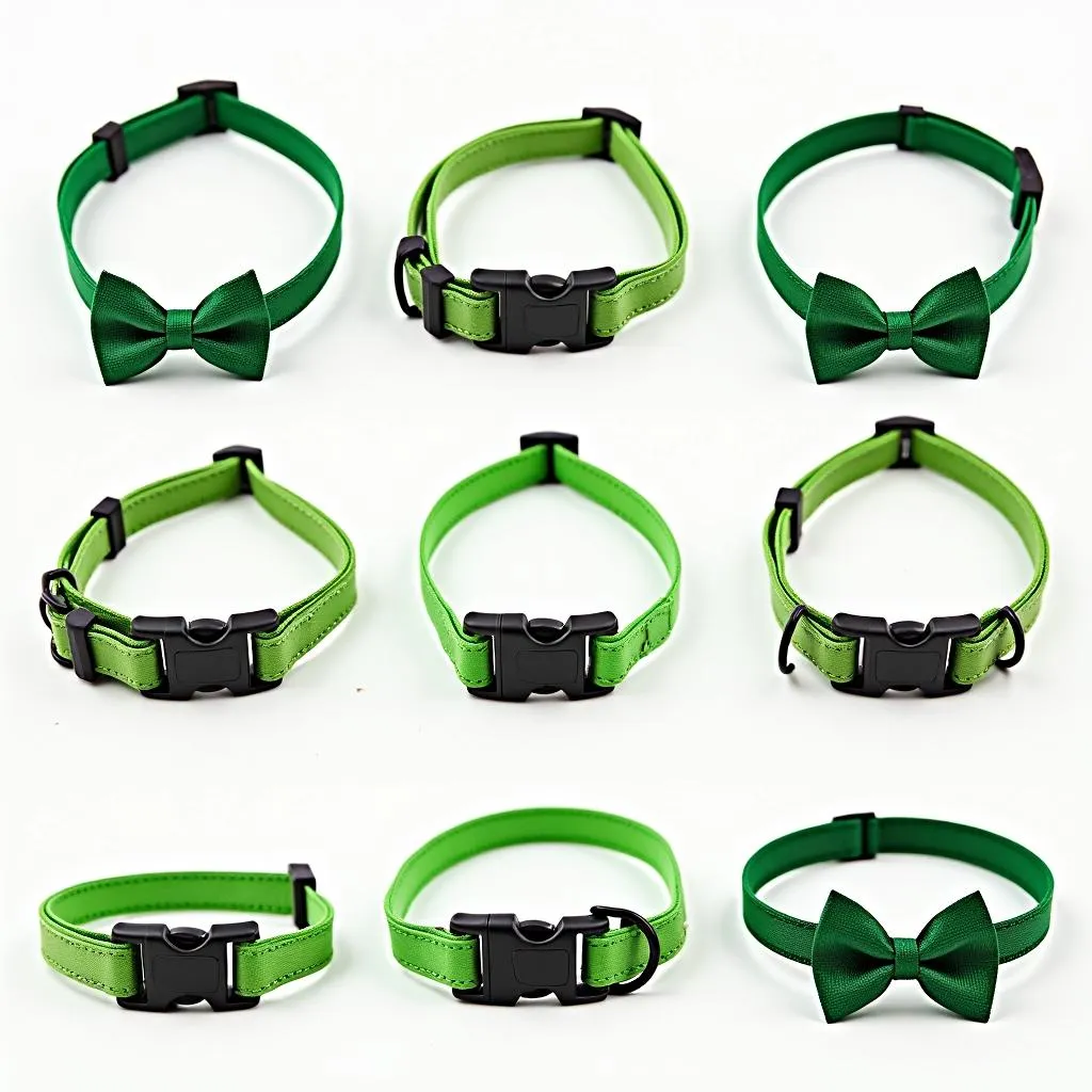 Green dog collars available online